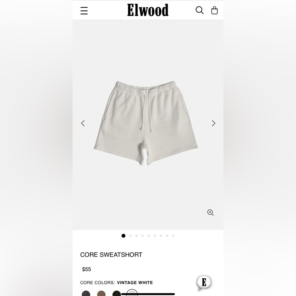 Elwood core sweat shorts